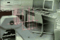 Wireframe overlaid on lab
