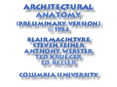 Snapshot of Architectural Anatomy Quicktime Video title screen.